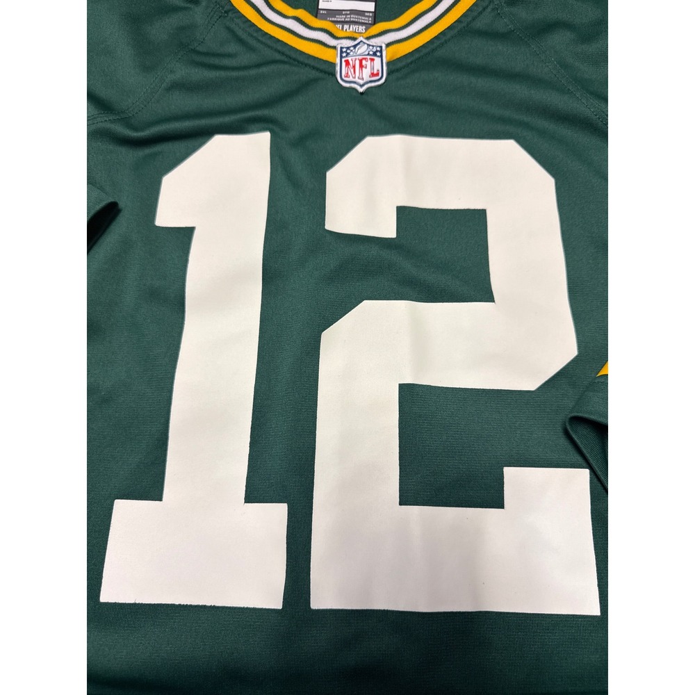 Nike Green Bay Packers Aaron Rodgers 12 On Field Jersey Green Mens 3XL - Picture 5 of 9